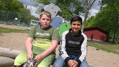 Elias Johnsson och Kaiss Aljazar