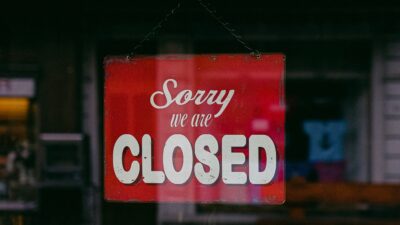 Stängd butik