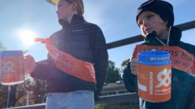 Världens barn får 44,9 miljoner kronor.